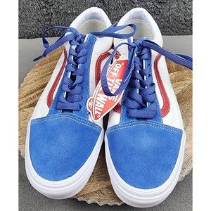 Unisex M7.5/W9 Vans Old Skool Sport Pop Vallarta Blue/Red Classic Skate Shoes